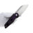 Нож Tenable Rafe L satin сталь 14C28N рукоять Black/Purple G10