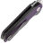 Нож Tenable Rafe L satin сталь 14C28N рукоять Black/Purple G10