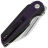 Нож Tenable Rafe L satin сталь 14C28N рукоять Black/Purple G10