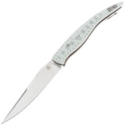 Нож Steelclaw Наваха-04 Бык сталь D2 рукоять White G10