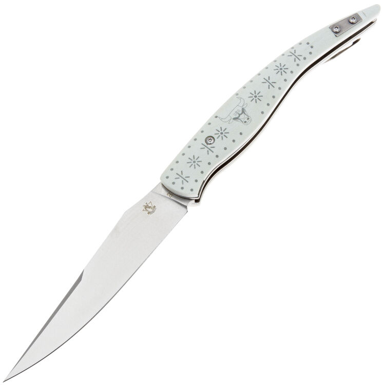 Нож Steelclaw Наваха-04 Бык сталь D2 рукоять White G10