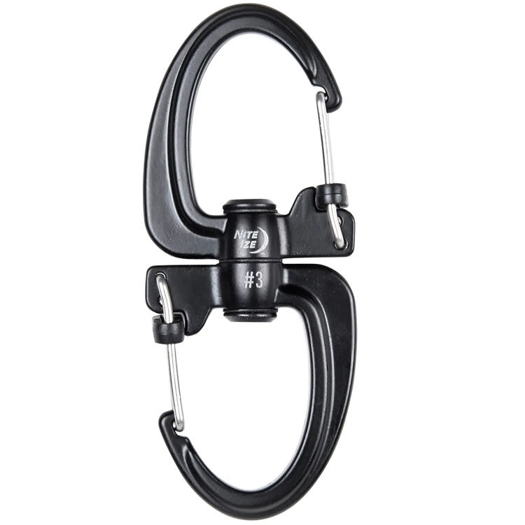 Карабин Nite Ize 360 Locking Dual Carabiner #3 Black (SBLR3-01-R3)