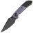 Нож Tenable Fenrir Button Lock blackwash сталь 14C28N рукоять Purple Micarta/Blackwash Aluminum