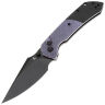 Нож Tenable Fenrir Button Lock blackwash сталь 14C28N рукоять Purple Micarta/Blackwash Aluminum