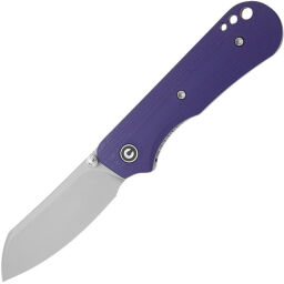 Нож CIVIVI Crabby stonewash сталь 14C28N рукоять Purple G10 (C24055-2)