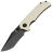 Нож Tenable Fermi black TiCn сталь 14C28N рукоять Ivory White G10