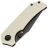 Нож Tenable Fermi black TiCn сталь 14C28N рукоять Ivory White G10