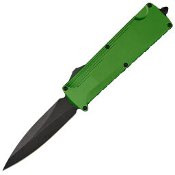 Нож Daggerr Кощей blackwash сталь D2 рукоять Green Aluminium