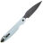 Нож Daggerr Nestor Stormtrooper Blackwash сталь D2 рукоять White G10