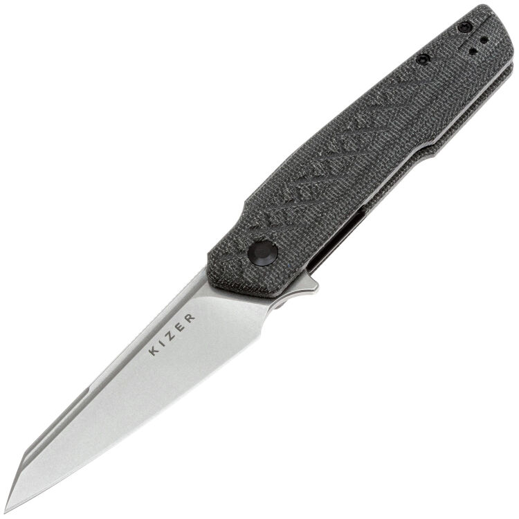 Нож Kizer Skinner stonewash сталь Nitro-V рукоять Micarta