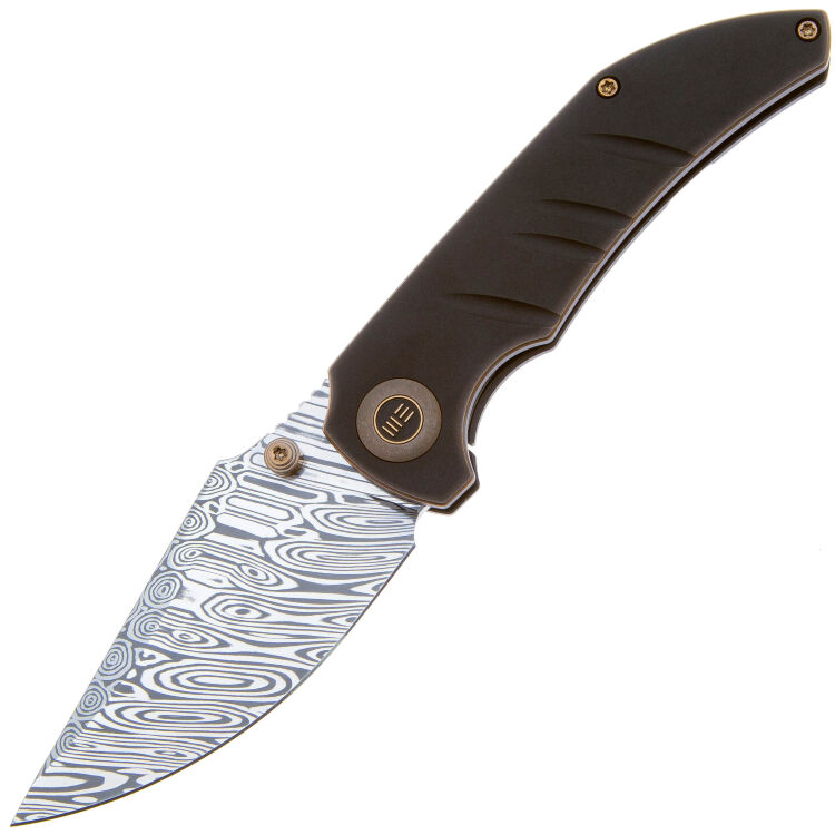 Нож We Knife Riff-Raff сталь Heimskringla Damasteel рукоять Bronze/Black Ti (WE22020B-DS1)