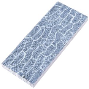 Стеклотекстолит G10 дамасковый 120*45*8мм (Black/Blue)