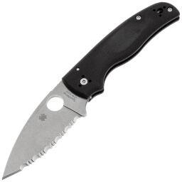 Нож Spyderco Shaman Serrated сталь S30V рукоять G10 (C229GS)