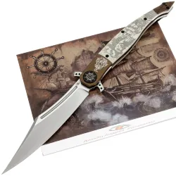 Нож Reptilian Билли Бонс-02 сталь VG-10 рукоять White G10