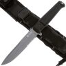 Нож Kizlyar Supreme Alpha serrated сталь D2 Tacwash рукоять Black Kraton