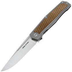 Нож Real Steel Rokot Premium сталь S35VN рукоять Natural micarta/Ti (7645N)