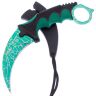 Нож керамбит Viking Nordway CS GO Turquoise Web рукоять пластик (CS0091)
