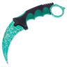 Нож керамбит Viking Nordway CS GO Turquoise Web рукоять пластик (CS0091)