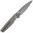 Нож Rike Baidi-S сталь M390 рукоять Grey Ti/Green CF