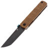 Нож Kansept BTF blackwash сталь S35VN рукоять Brown Micarta