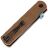 Нож Kansept BTF blackwash сталь S35VN рукоять Brown Micarta
