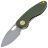 Нож Vosteed Mini Acorn stonewash сталь 14C28N рукоять Green G10