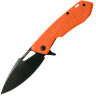 Нож Real Steel Pelican Black сталь D2 рук. Orange G10/сталь (7922)