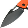 Нож Real Steel Pelican Black сталь D2 рук. Orange G10/сталь (7922)