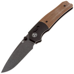 Нож QSP Vault blackwash сталь 14C28N рукоять Aluminum/Beige Micarta (QS157-C2)