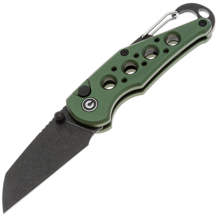 Нож CIVIVI Pragma blackwash сталь Nitro-V рукоять Green Aluminum (C23062B-3)