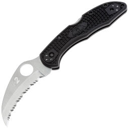 Нож Spyderco Tasman Salt 2 Serrated сталь H-2 рукоять Black FRN (C106SBK2)