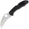 Нож Spyderco Tasman Salt 2 Serrated сталь H-2 рукоять Black FRN (C106SBK2)