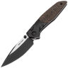 Нож Real Steel Hoeft satin/black сталь S35VN рукоять Titanium/ Copper Foil CF (7901CF)