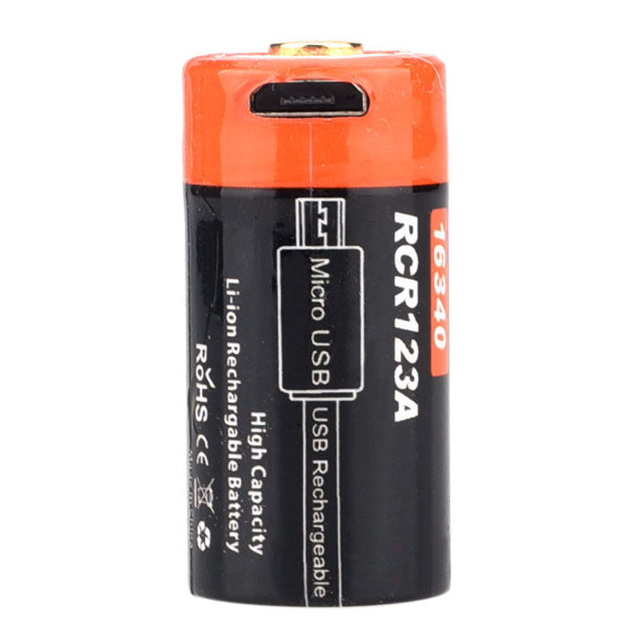 Аккумулятор FiTorch 16340 Li-ion 650mAh USB