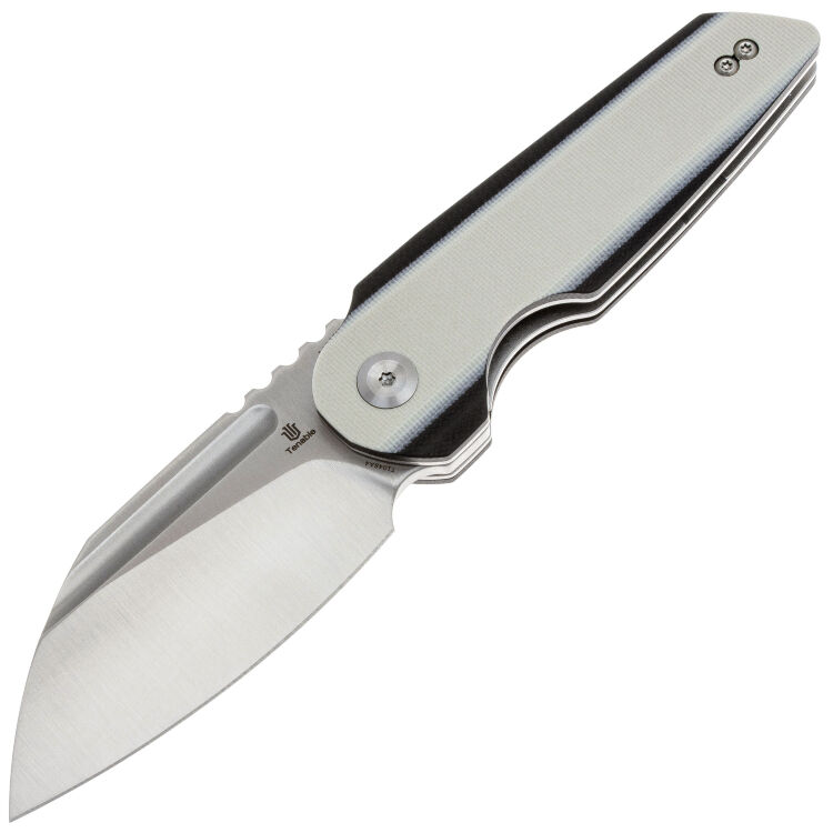 Нож Tenable Rafe L satin сталь 14C28N рукоять Black/White G10