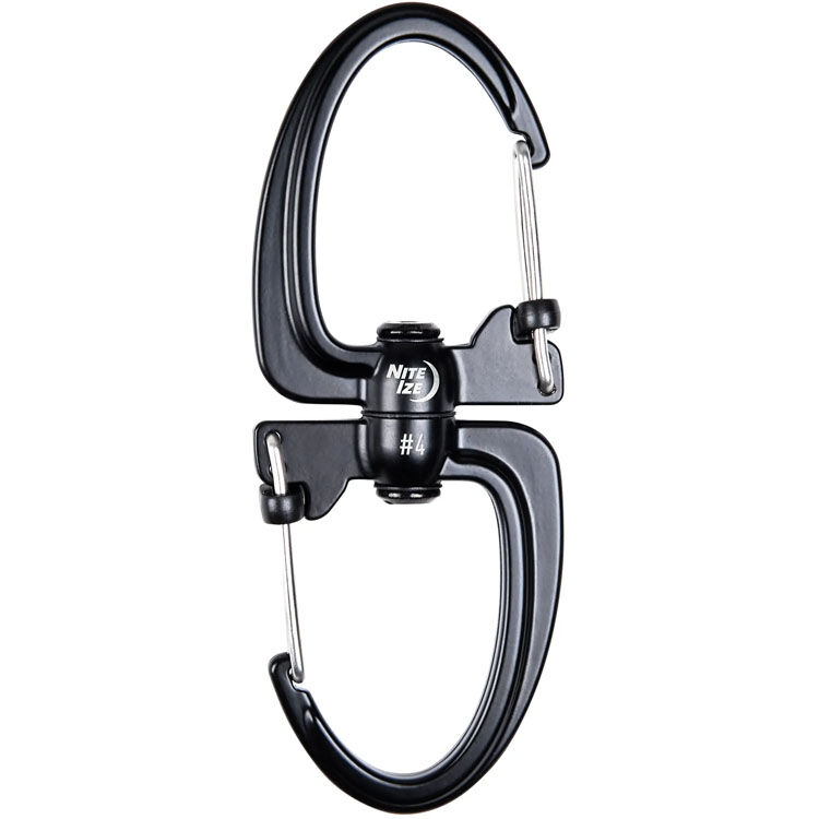 Карабин Nite Ize 360 Locking Dual Carabiner #4 Black (SBLR4-01-R3)