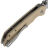Нож Tenable Fenrir Button Lock grey TiCn сталь 14C28N рукоять Sand G10