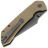 Нож Tenable Fenrir Button Lock grey TiCn сталь 14C28N рукоять Sand G10