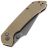 Нож Tenable Fenrir Button Lock grey TiCn сталь 14C28N рукоять Sand G10