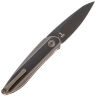 Нож We Knife Black Void Opus Blackwash сталь CPM-20CV рук. Bronze Ti/Twill CF (2010C)