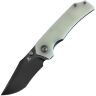 Нож Tenable Fermi black TiCn сталь 14C28N рукоять Jade  G10