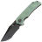 Нож Tenable Fermi black TiCn сталь 14C28N рукоять Jade  G10