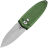 Нож Bestech Ququ satin сталь 14C28N рукоять Green Aluminium (BG57B-2)