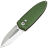 Нож Bestech Ququ satin сталь 14C28N рукоять Green Aluminium (BG57B-2)