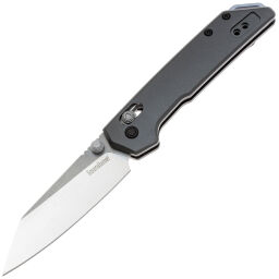 Нож Kershaw Mini Iridium Reverse Tanto satin cталь D2 рукоять Grey Aluminum (2051R)