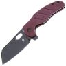 Нож Kizer C01c Mini black сталь CPM-4V рукоять Red Richlite