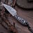 Нож Волчий Век МикроМасичька Custom Индеец сталь N690 WA рукоять Black/White G10