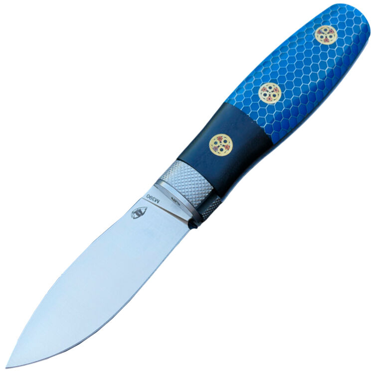 Нож Reptilian Лесовик-01 сталь M390 рукоять G10/Biue C-TEK