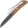 Нож Petrified Fish Patte blackwash сталь 12C27 рукоять Tan G10