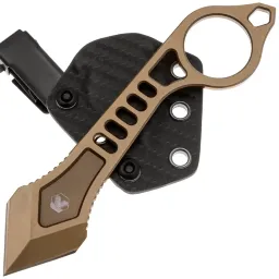 Нож Kristal Anchor Ring cталь 14C28N Bronze PVD